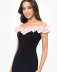 "Janae" Short Off the Shoulder Ruffle Dress