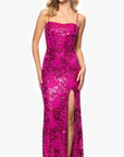 "Annie" Long Sequin Lace Corset Dress