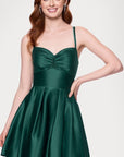 "Minna" Short Lamour Satin Dress