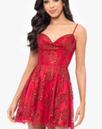 "Terese" Short Glitter Party Dress
