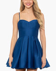 "Nina" Short Satin Sweetheart Party Dress