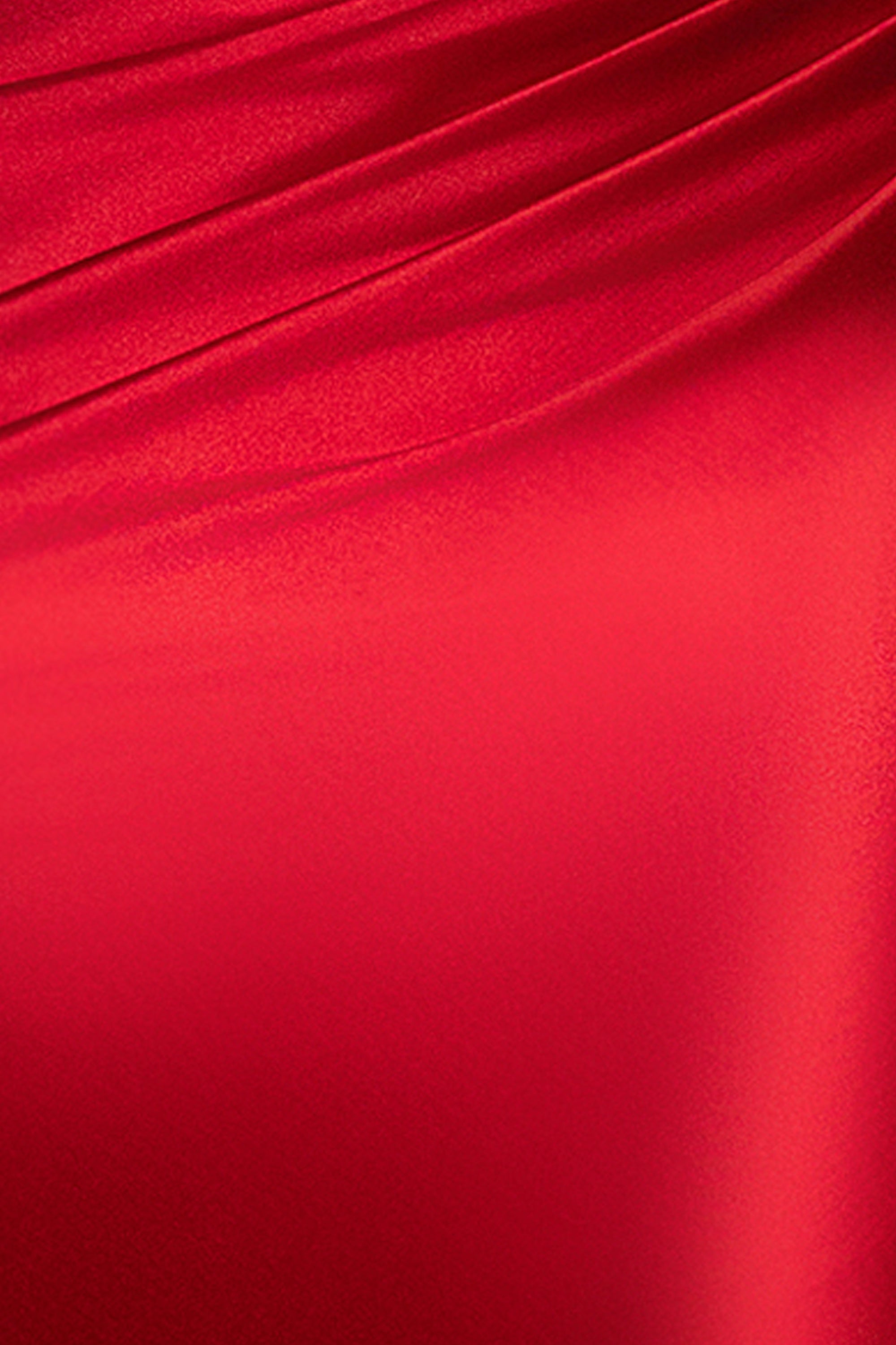 &quot;Amber&quot; Satin Strapless Trumpet Dress