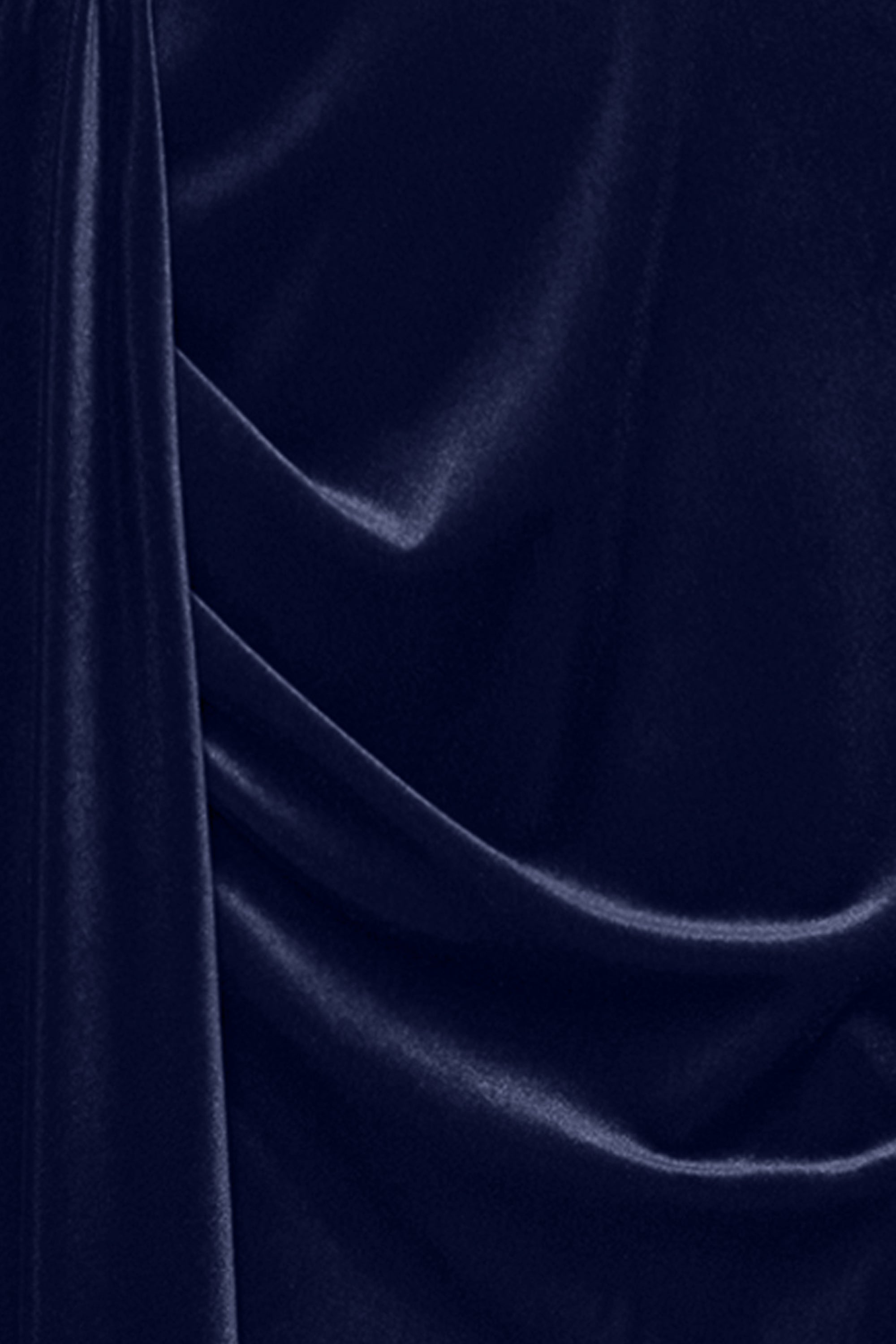 Blondie Nites "Angela" Velvet Strapless Draped Skirt Floor Length Dress
