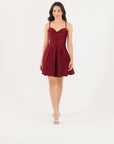 "Nyra" Short Satin Corset Dress
