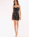 "Bailey" Caviar Glitter Bodycon Short Dress