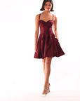 "Minna" Short Lamour Satin Dress