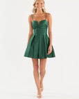 "Alexa" Short A-Line Satin Party Dress
